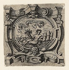 Emblem of Bartolomeo Meduna, engraving by Girolamo Porro