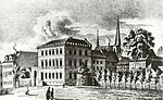 Geschäftsgebäude der Sparkasse Weimar am Graben, 1848