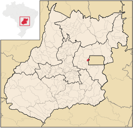Lage von Águas Lindas de Goiás im Bundesstaat Goiás