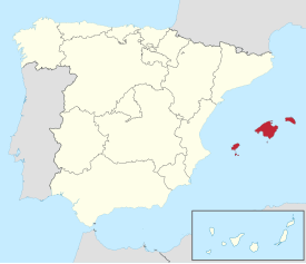 Map of the Balearic Islands