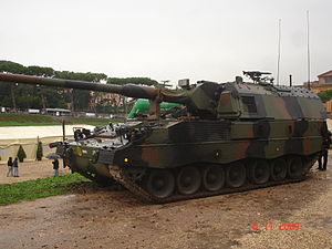 Italian Pzh-2000 on display at Rome's Circus Maximus for the 2009 Army Day