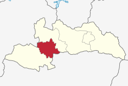 Kahama Urban District's location within Shinyanga Region.