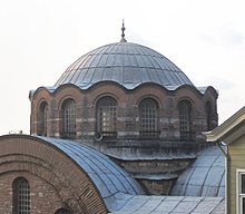Exterior view of the central dome of Kalenderhane Mosque in Istanbul