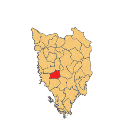 Location of Kanfanar municipality in Istria