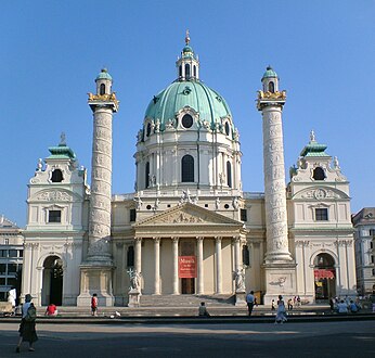 Karlskirche, Vienna, (1716–37)