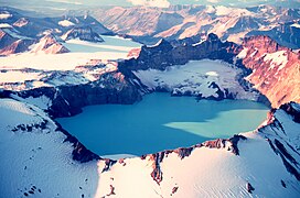 Katmai crater lake, Alaska, US