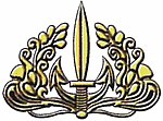 The qualification mark of a Marine reconnaissance commando