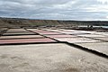 Contemporary solar evaporation salt pans on the island of Lanzarote at Salinas de Janubio
