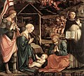 Filippo Lippi, Adoration of Child with St Vincent Ferrer