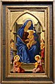 Thronende Madonna mit Kind und Engeln, Mitteltafel des Altarretabels für Santa Maria del Carmine, Pisa, Tempera und Gold auf grundierter Holztafel, um 1426, National Gallery, London
