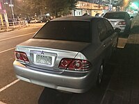 Sedan rear (facelift; Taiwanese spec)