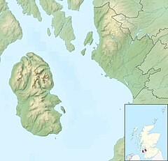 Arran Gaelic is located in North Ayrshire
