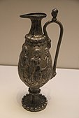 Northern Zhou gilded silver ewer in Greco-Roman style from the tomb of Li Xian.[11]