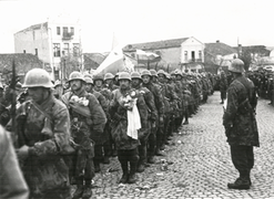 Soldiers marching