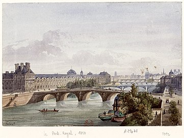 The Pont Royal in 1850