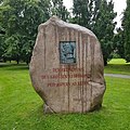 Memorial stone in Tønder in Denmark, erected in 1935