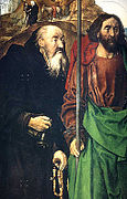 Saint Anthony with a rosary