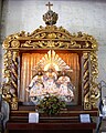 Holy Trinity statue in the style of Fridolin Leiber's painting, Santísima Trinidad Quasi-Parish, Malolos City, Philippines.[22]