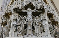 Crucifix on the pulpit of Strasbourg Cathedral, 1485