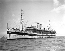 USS Comfort at anchor, c. 1919
