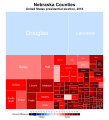 Image 2Treemap of the popular vote by county, 2016 presidential election (from Nebraska)