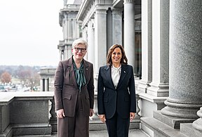 Vice President Kamala Harris met with Prime Minister Ingrida Šimonytė to celebrate 100 years of diplomatic relations between US and Lithuania