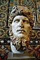 Ancient bust of Roman emperor Lucius Verus (r. 161–169 AD), a natural blond who would sprinkle gold dust in his hair to make it even blonder,[7] Bardo National Museum, Tunis