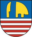 Pflugschar im Wappen von Tekovský Hrádok