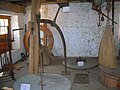 The millstones floor, with the 'hoist' for lifting the stones prior to dressing them