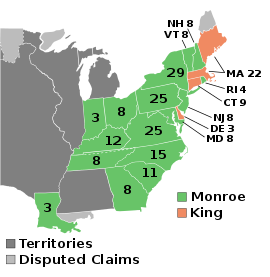 Karte der Wahlergebnisse nach Bundesstaat