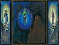 Nicholas Roerich. Fiat Rex. Triptych. 1931