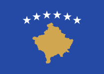 The flag of Kosovo was partly based on the European flag.