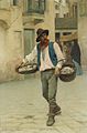 Venetian fish seller by Giuseppe Barison, 1906