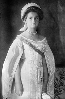 Formal Portrait Of GrandDuchess Maria Taken in 1910 In her court dress