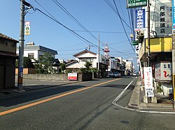 Japan National Route 495 in Koga.