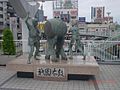 Kokura Gion Daiko statue at Kokura Station
