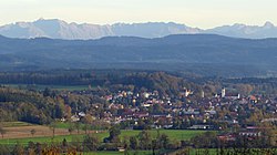 Leutkirch im Allgäu seen from the north