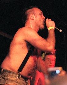 Sorrondeguy performing with Limp Wrist