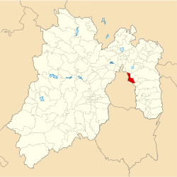 Location of the Municipality of Nezahualcóyotl in the State of Mexico