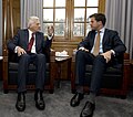 Jerzy Buzek with Prime Minister of the Netherlands Mark Rutte