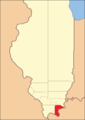 Das Pope County von seiner Gründung im Jahr 1816 bis 1839