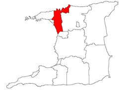 Location of San Juan–Laventille