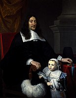 Sir William Davidson of Curriehill, 1615/16 - 1689. Conservator of the Staple at Veere (with his son Charles), Dated about 1664