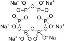 Skeletal formula of sodium hexametaphosphate