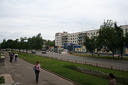 Karla Marksa Street, the longest in Tikhvin