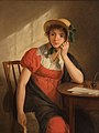 A girl with a letter