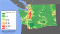 Image 16Washington population density map (from Washington (state))