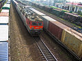 ВЛ85-268 im Anstrich der Rossijskije schelesnyje dorogi in der Station Gontscharowo