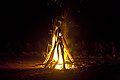 Campfire at base camp Susunia Hill, Bankura, WB, India