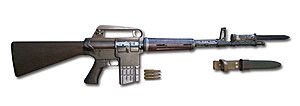 AR-10 mit Bajonett